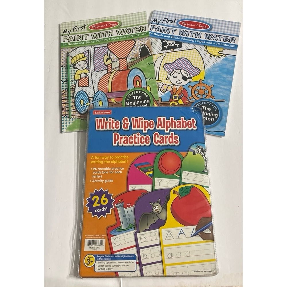 Melissa & Doug Paint With Water & Alphabet Practice Cards (New)